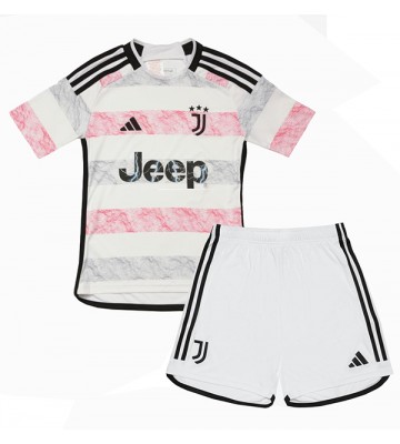 Juventus Udebanesæt Børn 2023-24 Kort ærmer (+ korte bukser)